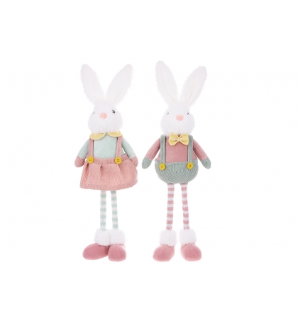 Декоративна м'яка іграшка Кролик 16*8*43см, 2 дизайни 822392