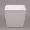 Кашпо квадратное с подставкой Prosperplast Coubi, цвет - белый