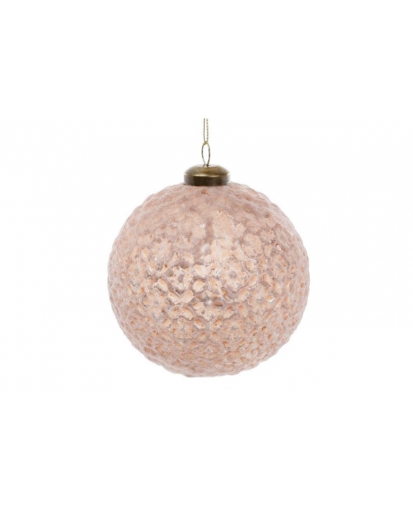 Елочный шар, цвет - розовая нежность (10см)