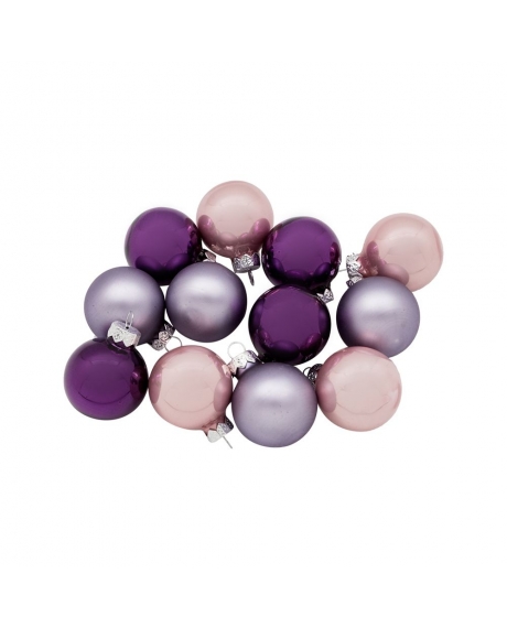 Елочный шар, цвет - фиолетовый микс (3,5 см)