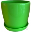 Горшок с подставкой Omela Глянец, цвет - зеленый