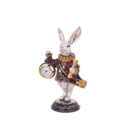 Декоративная статуэтка Кролик с часами