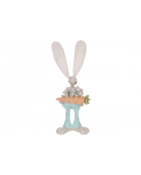 Декоративная статуэтка Кролик с морковкой 11*8*29.5см 831878