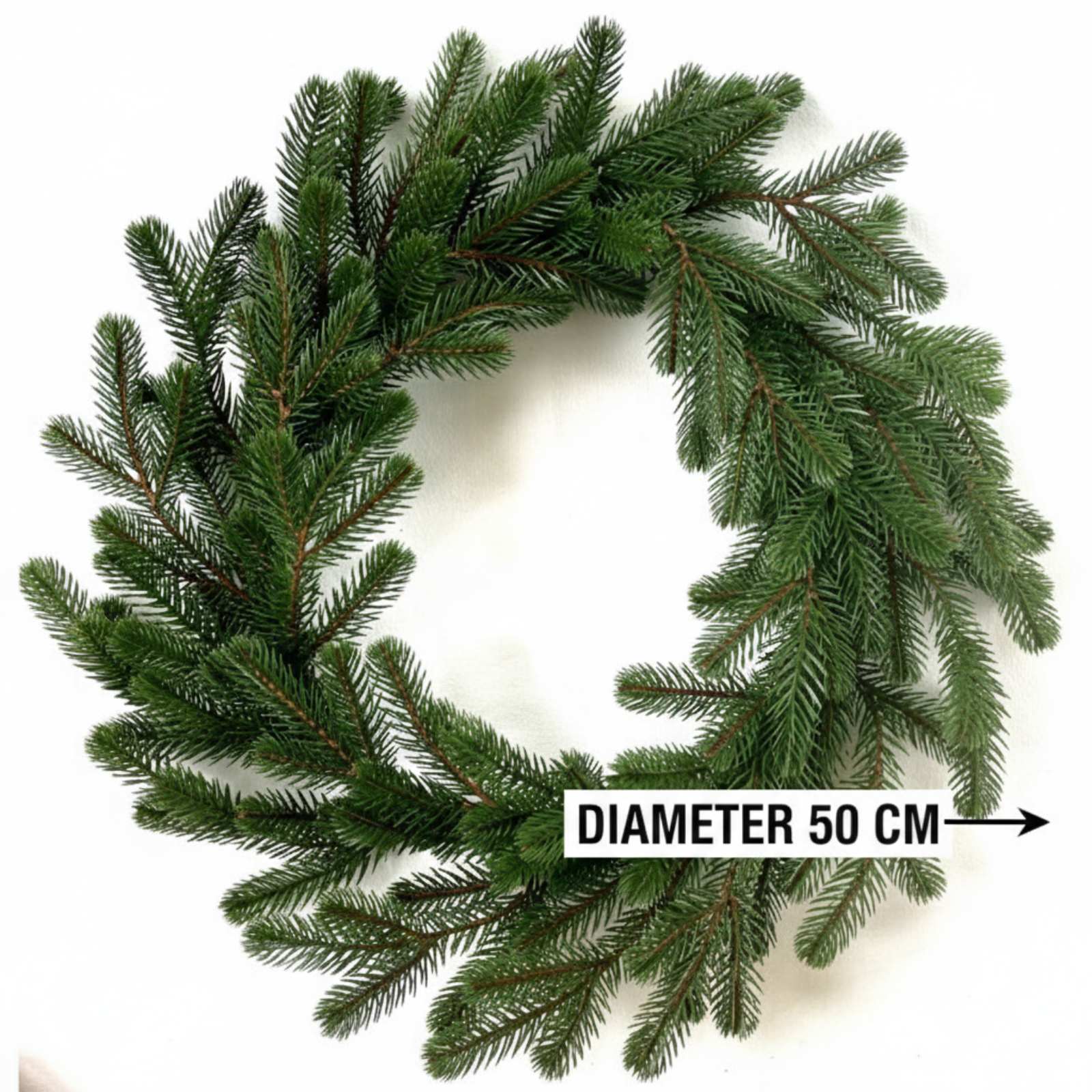 Вінок Traditional литий 50см зелений