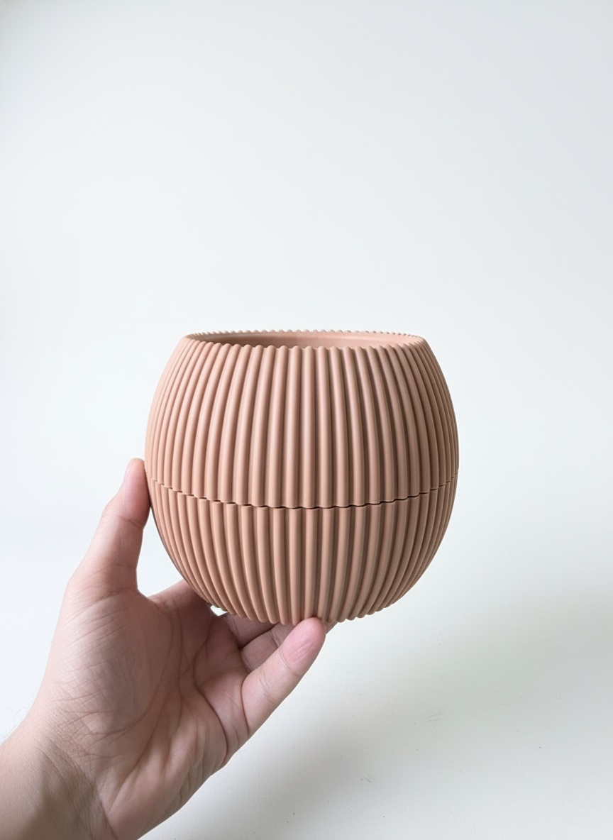 Горщик Mercan куля 1,2л пудра