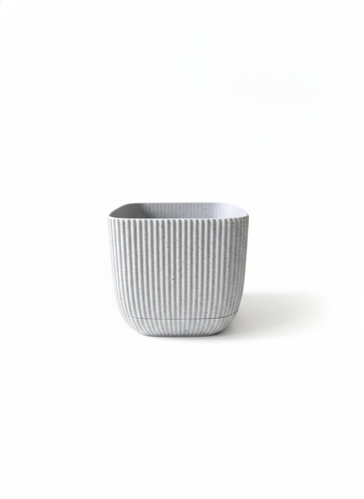 Горщик Mercan квадрат 0,27л сірий