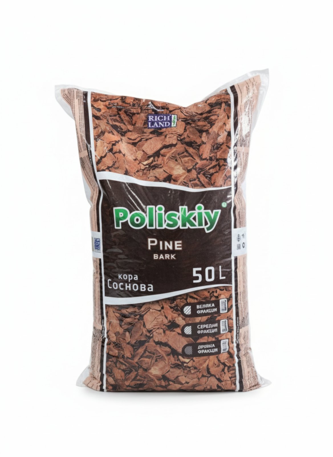 Сосновая кора Полесье (50 л) мелкая 