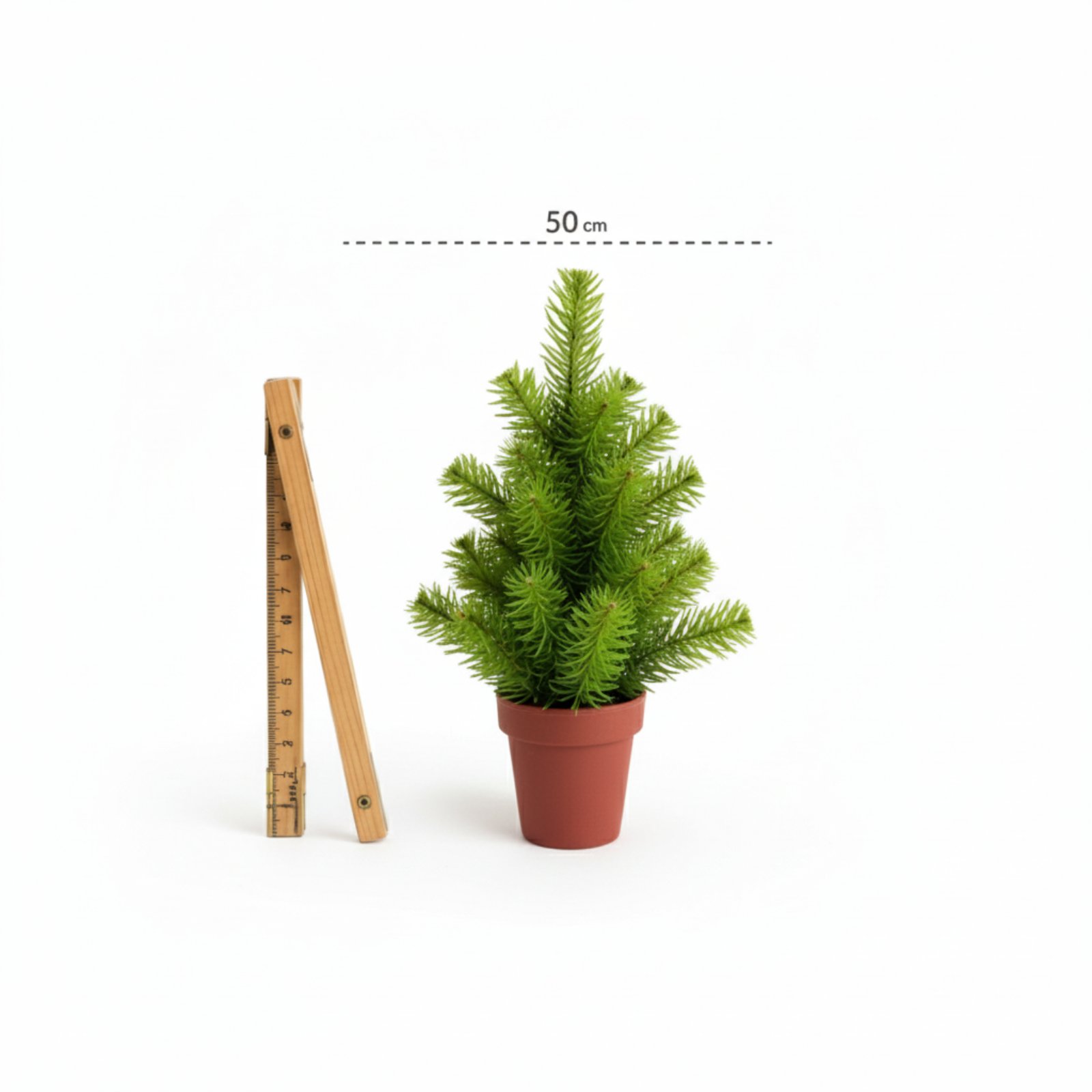 Ëлка литая Premium 50 см в горшочке зеленая