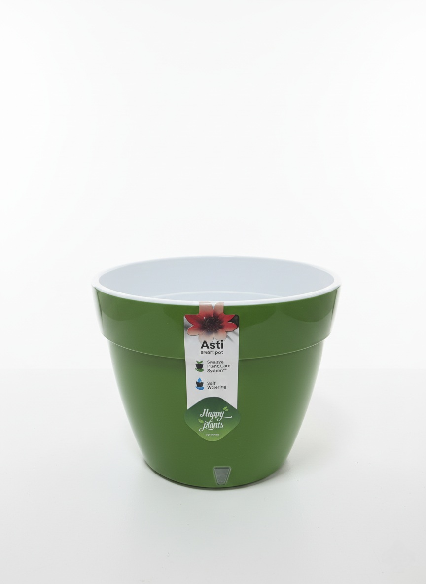 Горшок АСТИ 18л золото-зеленый/белый