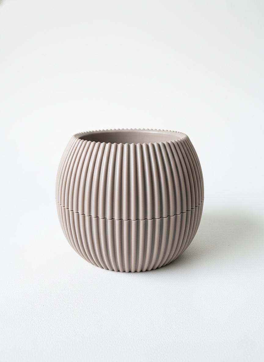 Горшок Mercan шар 1,2л коричневый 