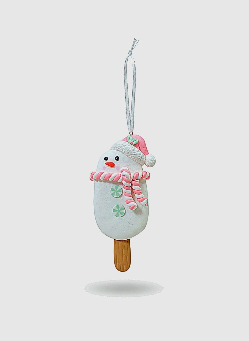 Подвеска Мороженое-снеговик 