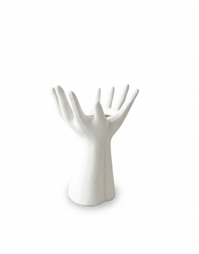 Ваза Руки керамическая 15 см