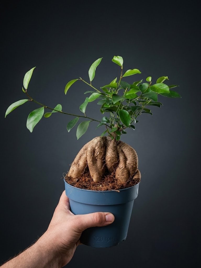 Фикус microcarpa Ginseng бонсай, 35см