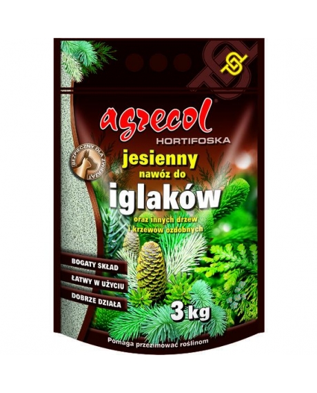Осіннє добриво "Agrecol" для хвойних рослин (3 кг)