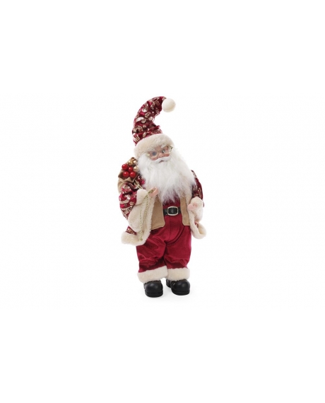 Новорічна музична фігура "Санта", колір - червоний (40 см.)