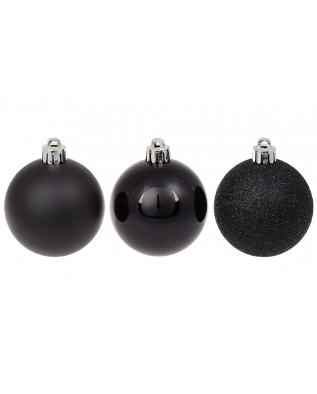 Елочный шар,  цвет - чёрный оникс глянец, черный оникс матовый, черный оникс глиттер (размер: 3 см, 4 см., 5 см., 6 см., 8 см.)   