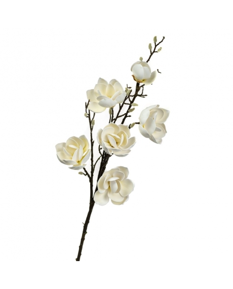 Ветка цветущей белой магнолии (126 см.) 