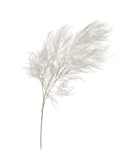Искусственная ветка, цвет -  белый (110 см.)