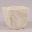 Горшок квадратный с подставкой Form Plastic Sahara Petit, цвет -  крем