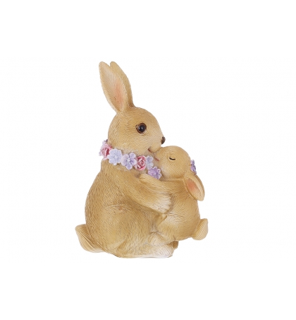 Декоративная статуэтка Крольчиха с кроликом