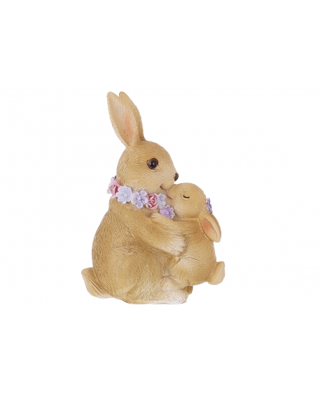 Декоративна статуетка Крольчиха з кроликом
