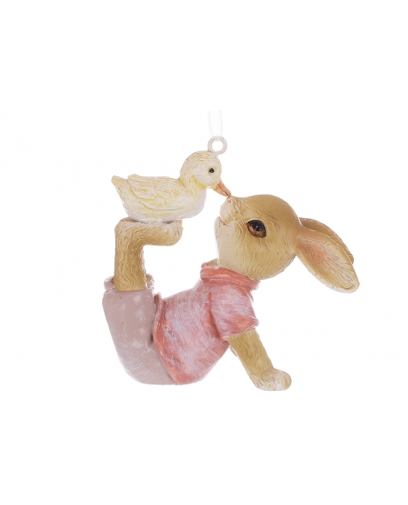 Фігурка-підвіска Кролик з гусенцем, 7см K07489