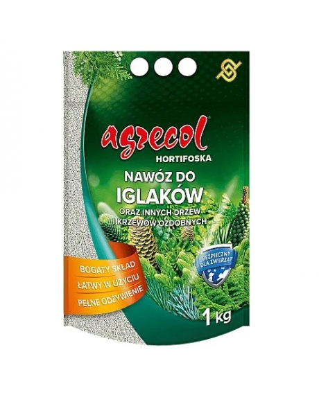 Удобрение для хвойных 10-6-23 Hortifoska Agrecol, 1 кг 