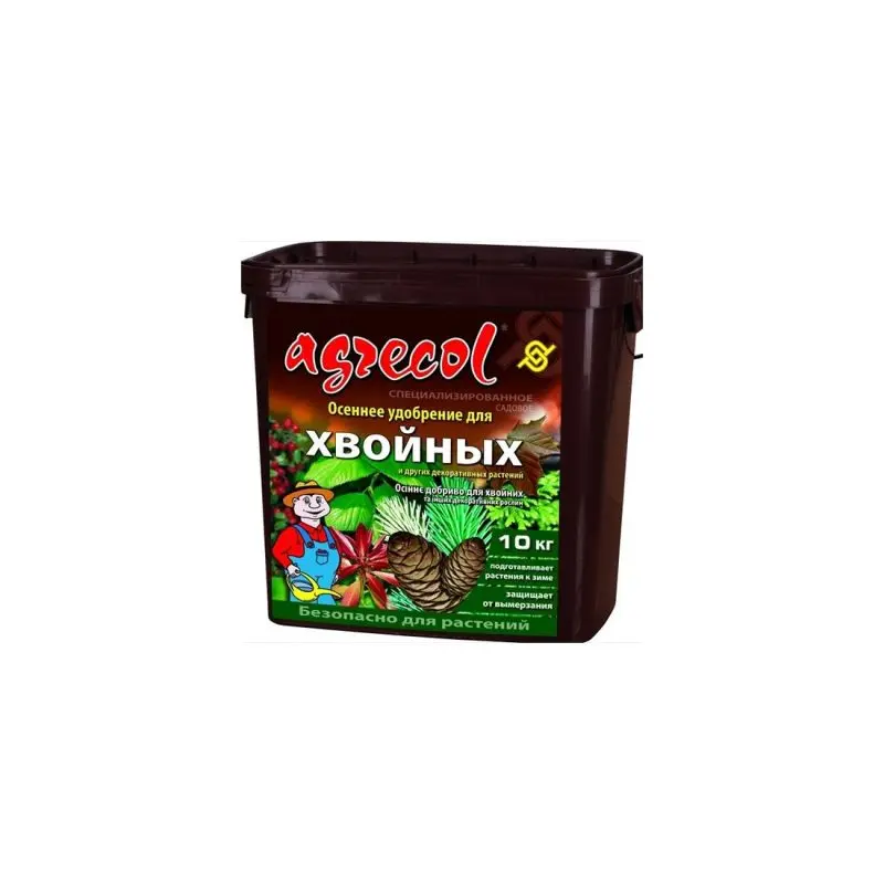 Добриво Agrecol (Агрікол) осіннє для хвойних 10 кг.