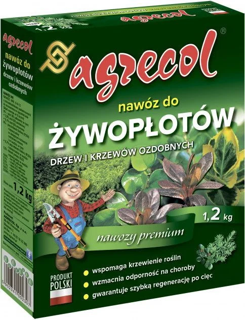 "Agrecol" гранульоване добриво для огорожі і декоративних дерев (1.2кг)