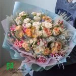 Букет до Дня св. Валентина №17 — Квітковий стиль, Харків