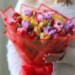 Букет до Дня св. Валентина №2 — Квітковий стиль, Харків