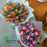 Букет на 8 березня № 1 — Квітковий стиль, Харків