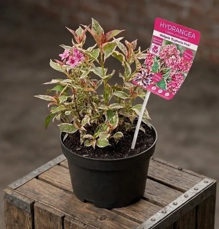 Гортензія Serrata Euphorbia Pink