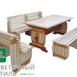 Комплект садовой мебели Пивной — Квітковий стиль, Харків