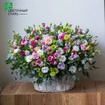 Композиція в кошику №14 — Квітковий стиль, Харків