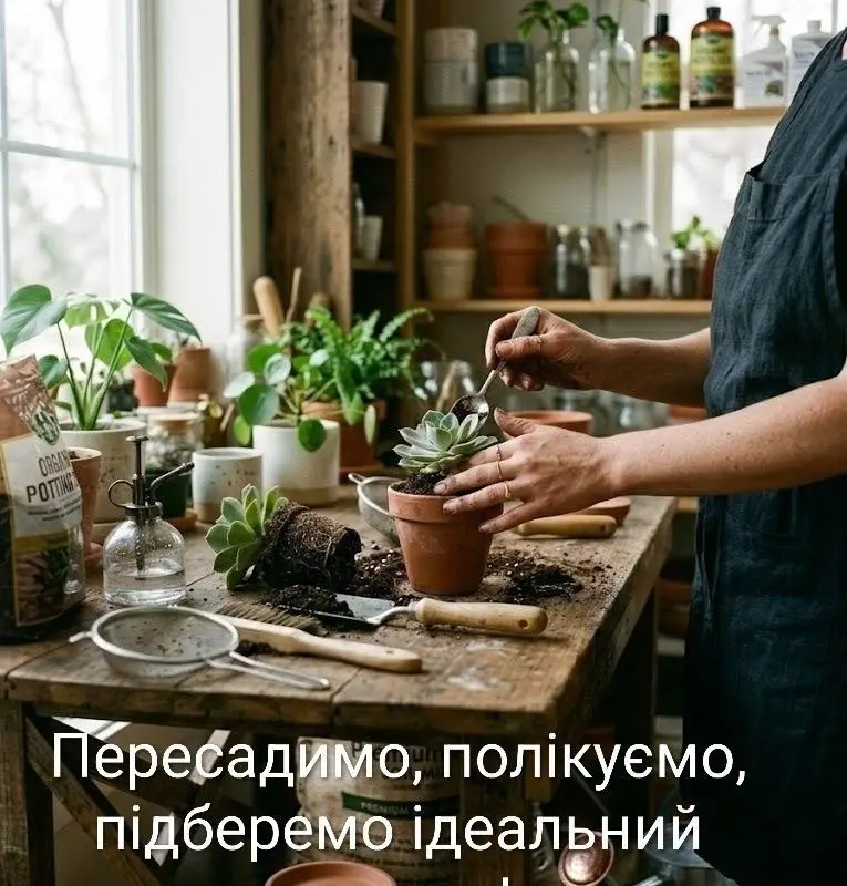 Пересадка догляд за рослинами