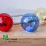 Свеча "Шар" (10 см) — Квітковий стиль, Харків