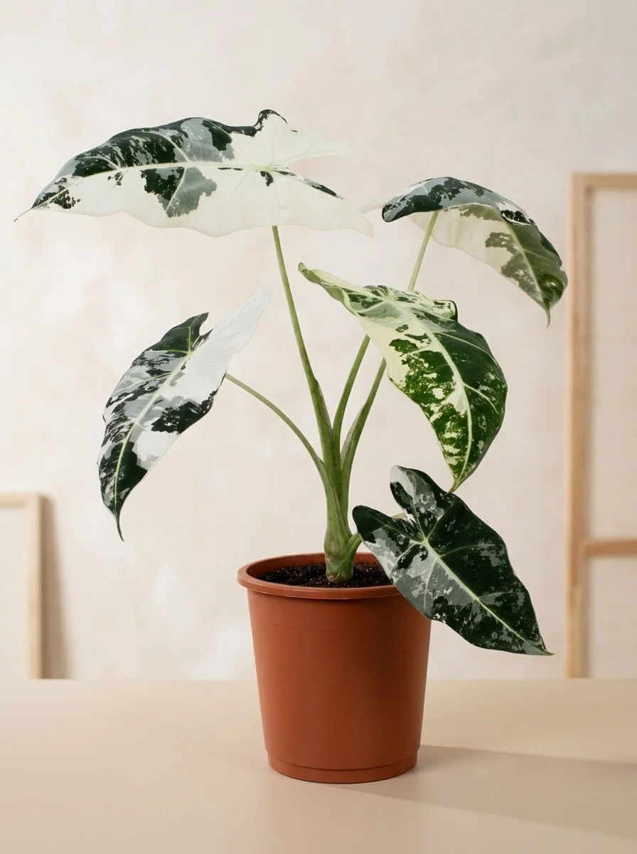 Алоказія «Фрайдек» (Alocasia micholitziana 'Frydek')