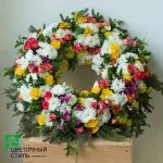 Жалобний вінок №28 — Квітковий стиль, Харків